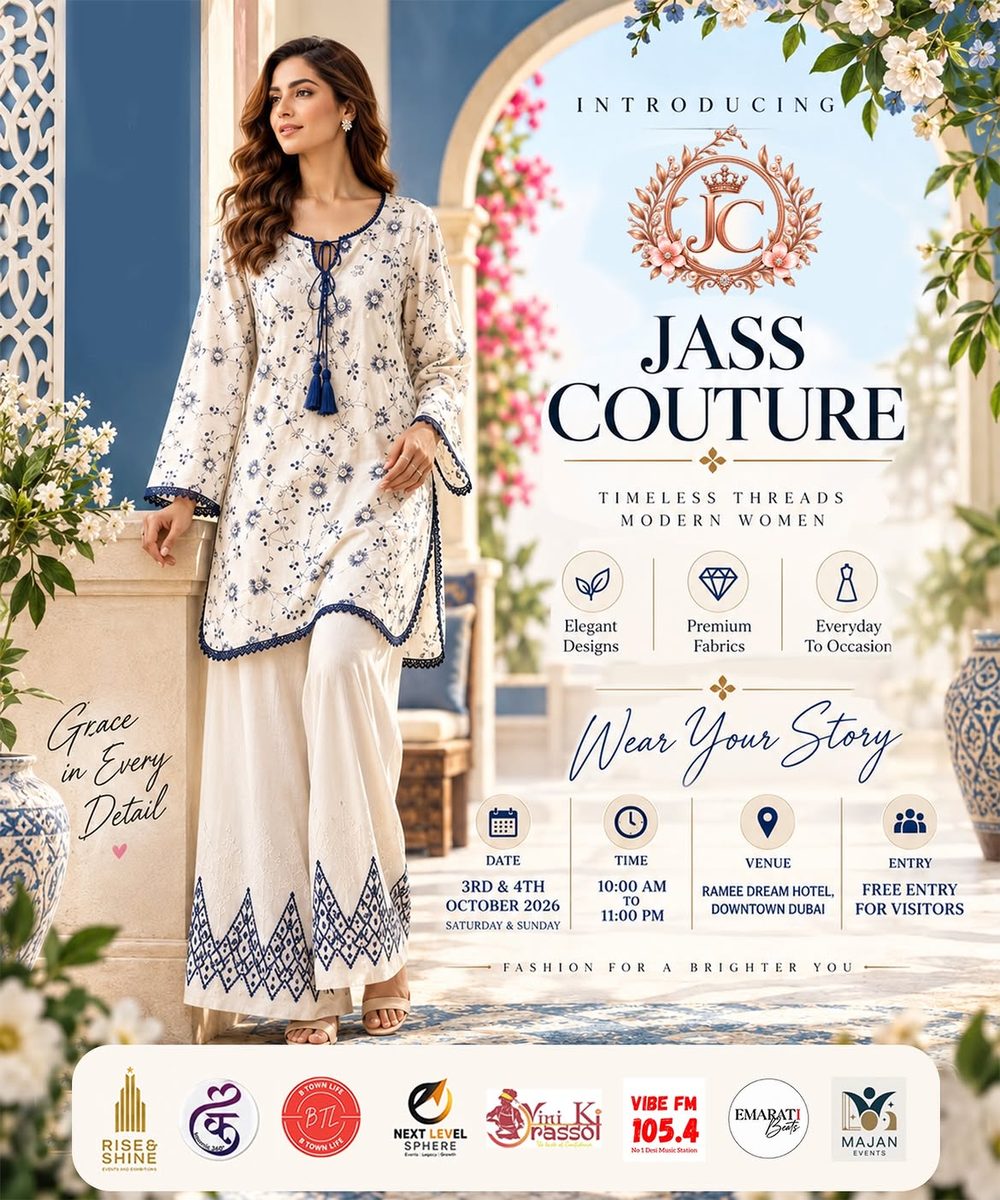 Jass Couture &mdash; timeless threads for modern women at Rise & Shine Dubai 2026