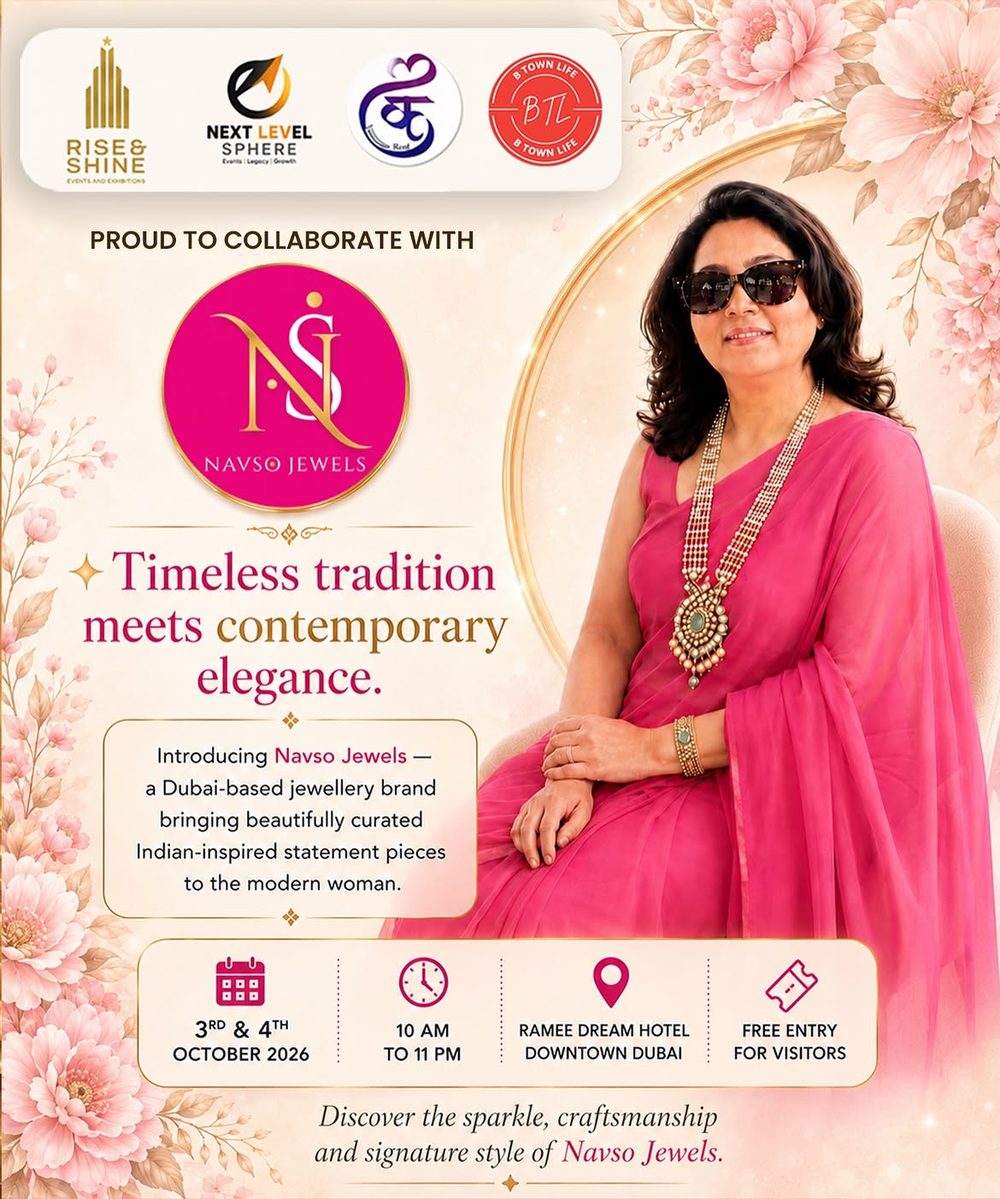 Navso Jewels &mdash; Dubai-based Indian-inspired statement jewellery at Rise & Shine Dubai 2026